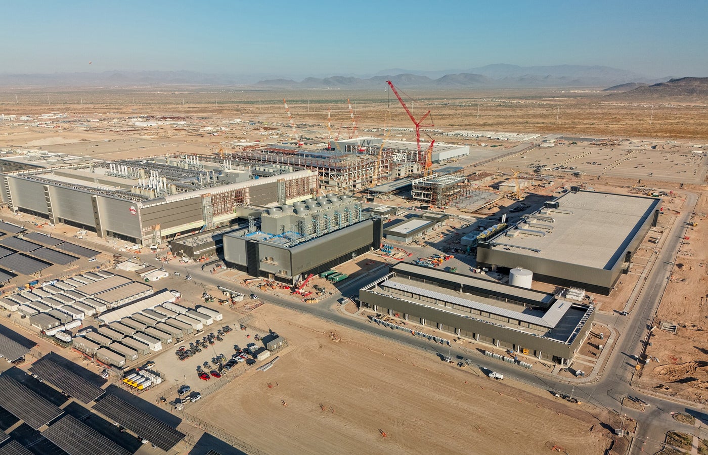TSMC construction, Feb 21.