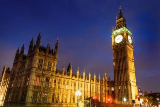 The Big Ben in London.