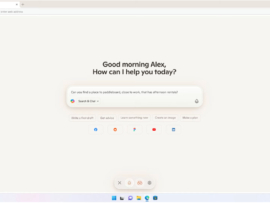 Screenshot of Microsoft Edge’s Copilot Mode.