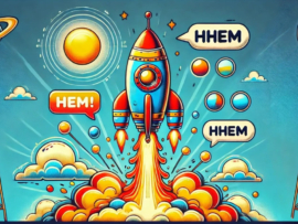 AI-generated image of a rocket launch.