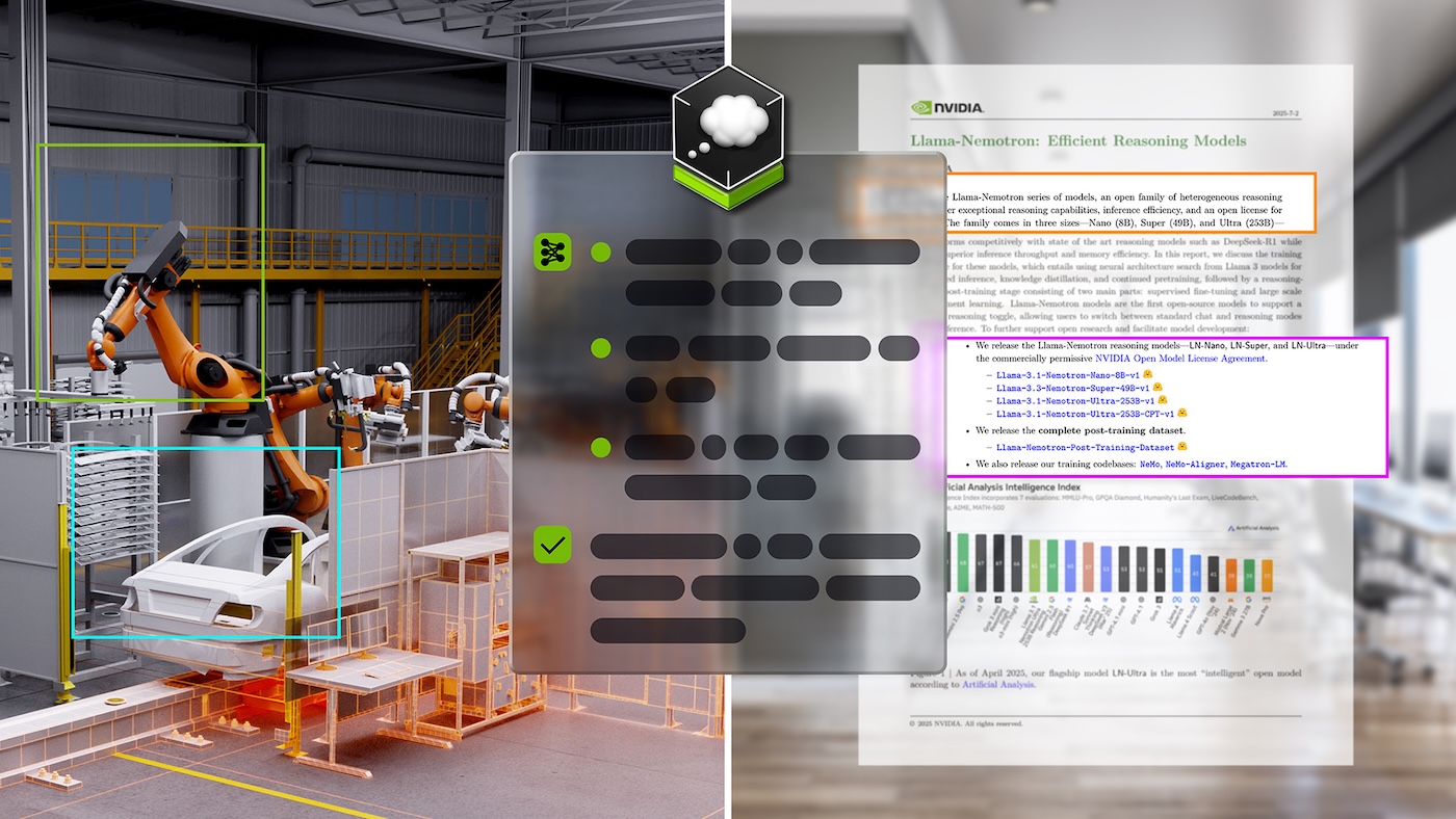 NVIDIA Nemotron and Cosmos Reasoning models support autonomous robotics applications.